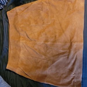 Brown Sundance Suede skirt size 12